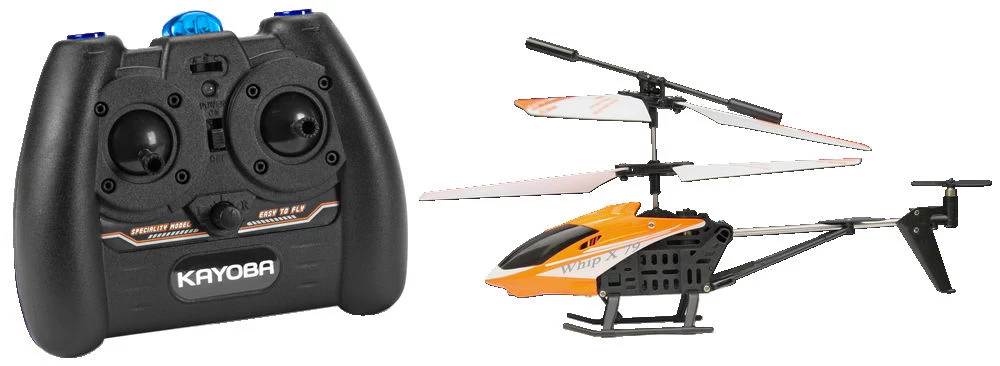 Stabilny 3-kanałowy helikopter I/R z wbudowanym żyroskopem, wyposażony w system proporcjonalnego przyspieszania/sterowania oraz oświetlenie LED. Stabilny 3-kanałowy helikopter I/R z wbudowanym żyroskopem, wyposażony w system proporcjonalnego przyspieszania/sterowania oraz oświetlenie LED.