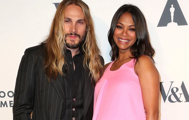 Zoe Saldana z mężem Zoe Saldana z mężem