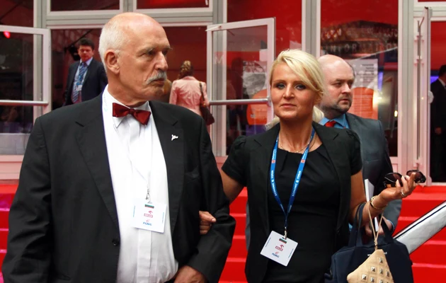Janusz Korwin-Mikke z córką Korynną