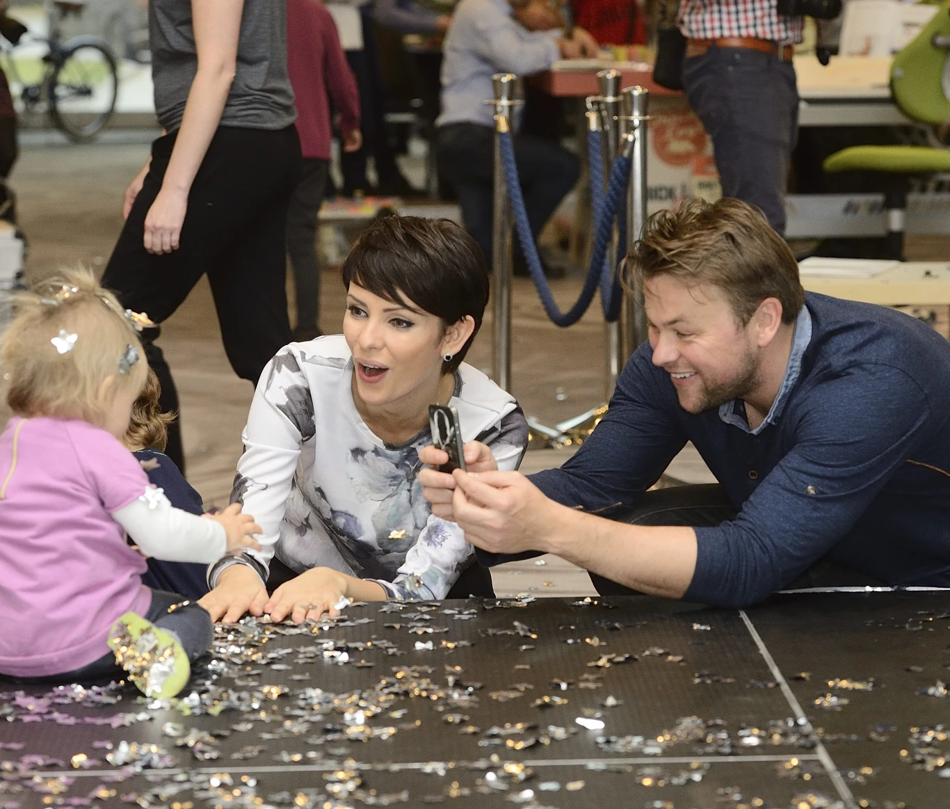 Dorota Gardias z córką Hanią i partnerem Piotrem Dorota Gardias z córką Hanią i partnerem Piotrem