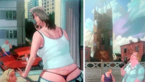 Jacek Pałucha, "Przedrandkowa krzątanina" (L), "Grillowanie w pobliżu prywatnego kosmodromu" (P)