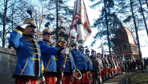 Uroczystości na cmenatrzu na wgórzu Jabłoniec z okazji 100. rocznicy bitwy pod Limanową