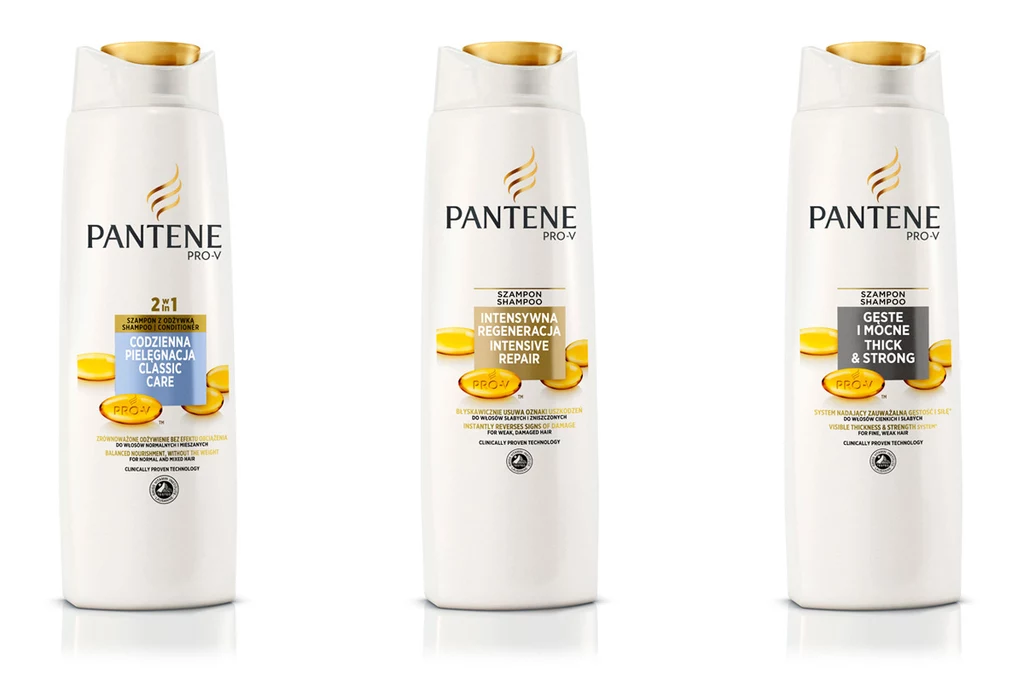 Szampony Pantene Pro-V z formułą EDDS