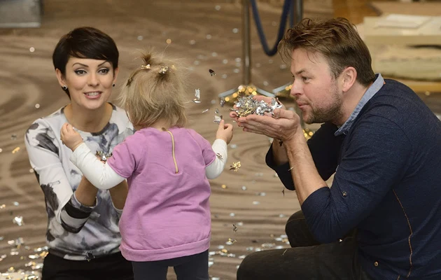 Dorota Gardias z córeczką i partnerem Dorota Gardias z córeczką i partnerem