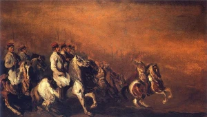 Krakusi na obrazie Piotra Michałowskiego