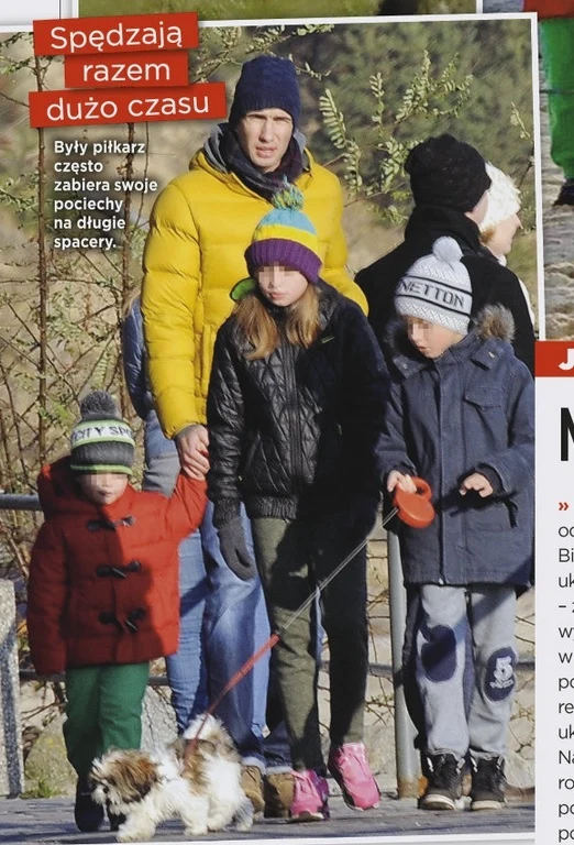 Jarosław Bieniuk z dziećmi