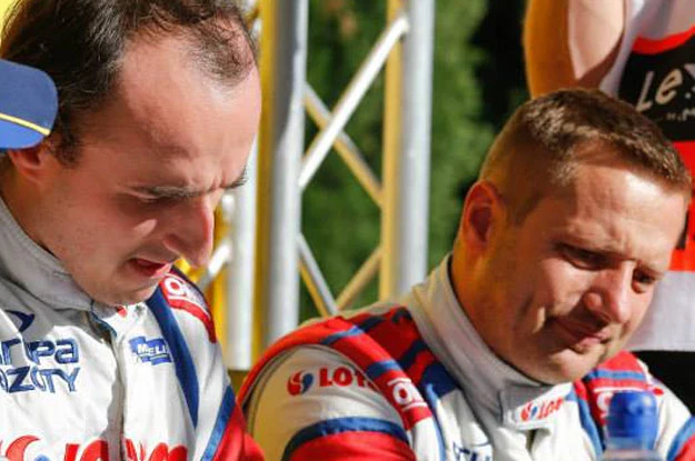 Robert Kubica i Maciek Szczepaniak