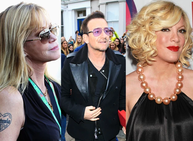 Melanie Griffith, Bono, Tori Spellnig Melanie Griffith, Bono, Tori Spellnig