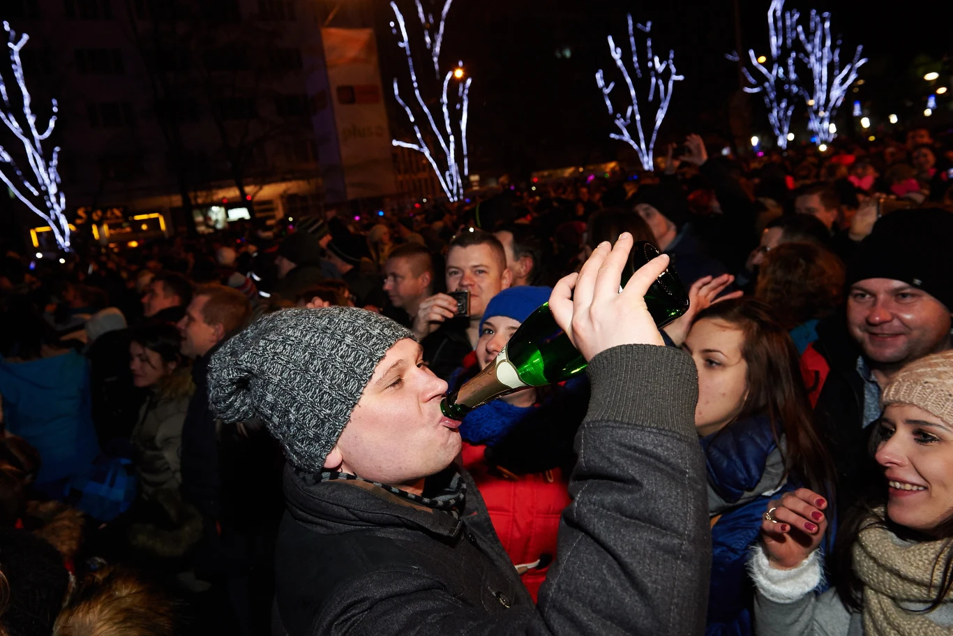 Noworoczne życzenia podczas koncertu Sylwester Polsatu 2014/2015 - Sylwestrowy Rejs Przebojów w sylwestrową noc w Gdyni
