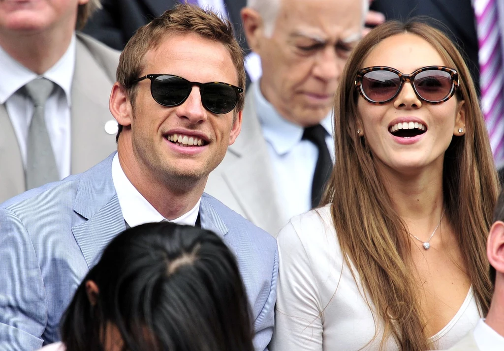 Jenson Button  i  Jessicąa Michibata