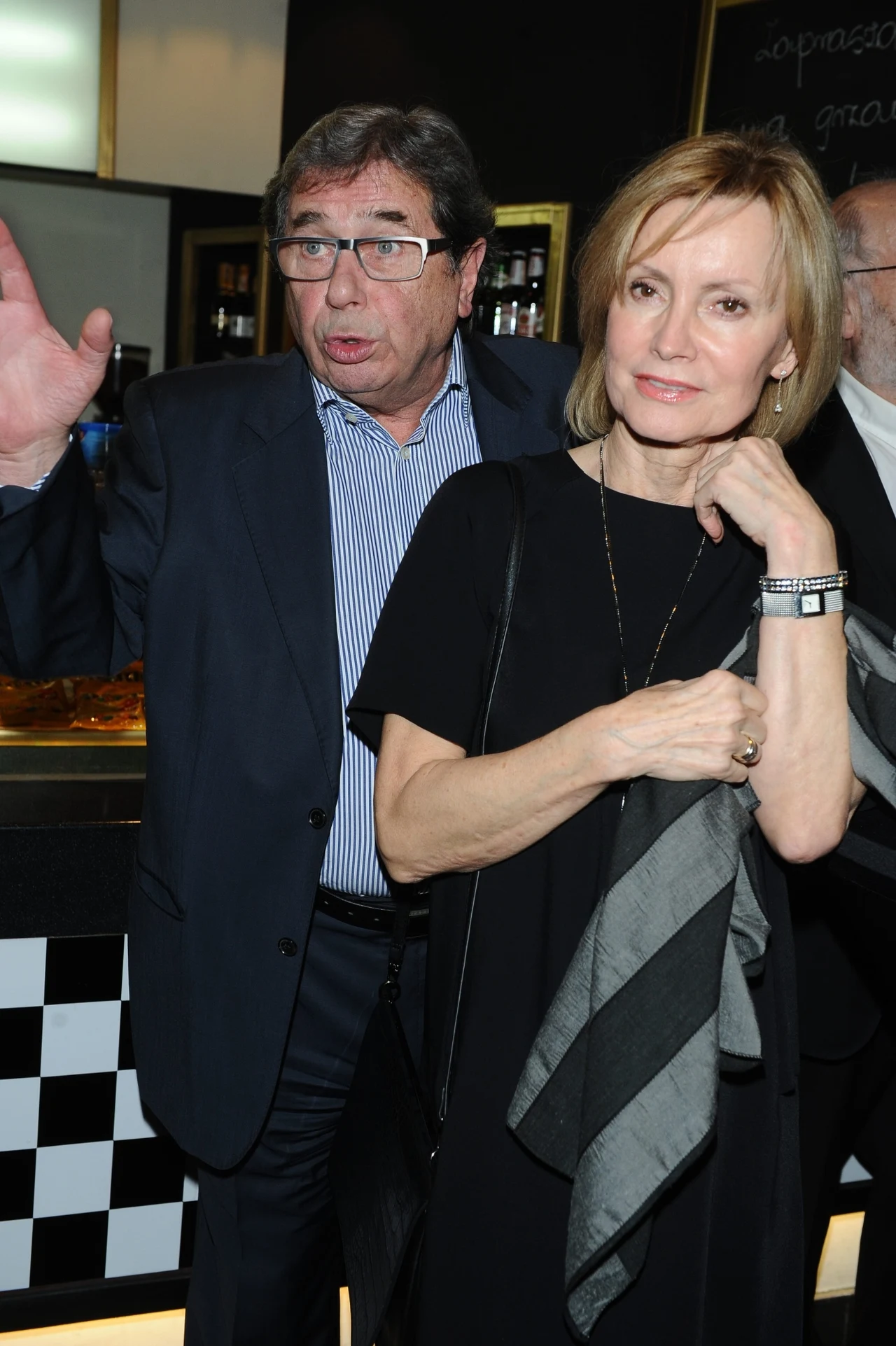 Janusz Gajos z żoną Elżbietą Janusz Gajos z żoną Elżbietą