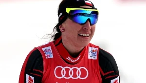 Justyna Kowalczyk na mecie prologu Tour de Ski
