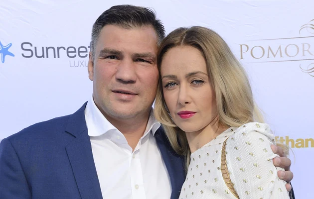 Dariusz Michalczewski z żoną Barbarą