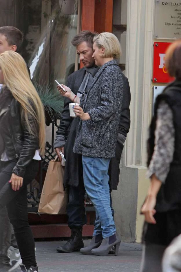 Adam Sztaba z żoną Dorotą Szelągowską