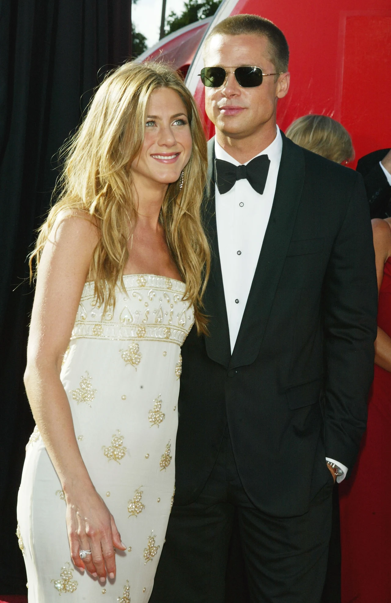 Jennifer Aniston i Brad Pitt w 2004 roku. Jennifer Aniston i Brad Pitt w 2004 roku.