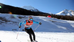 Justyna Kowalczyk na treningu w Val Mustair
