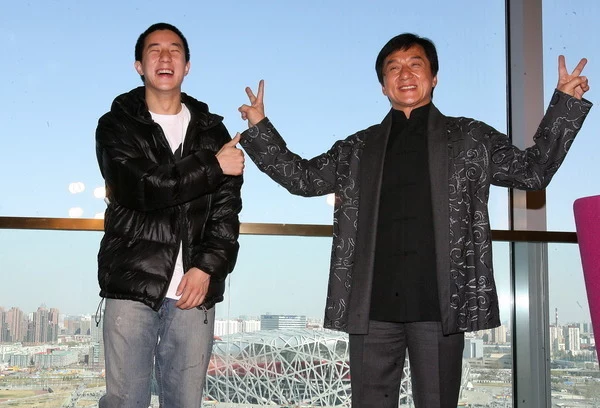Jaycee Chan z ojcem Jaycee Chan z ojcem