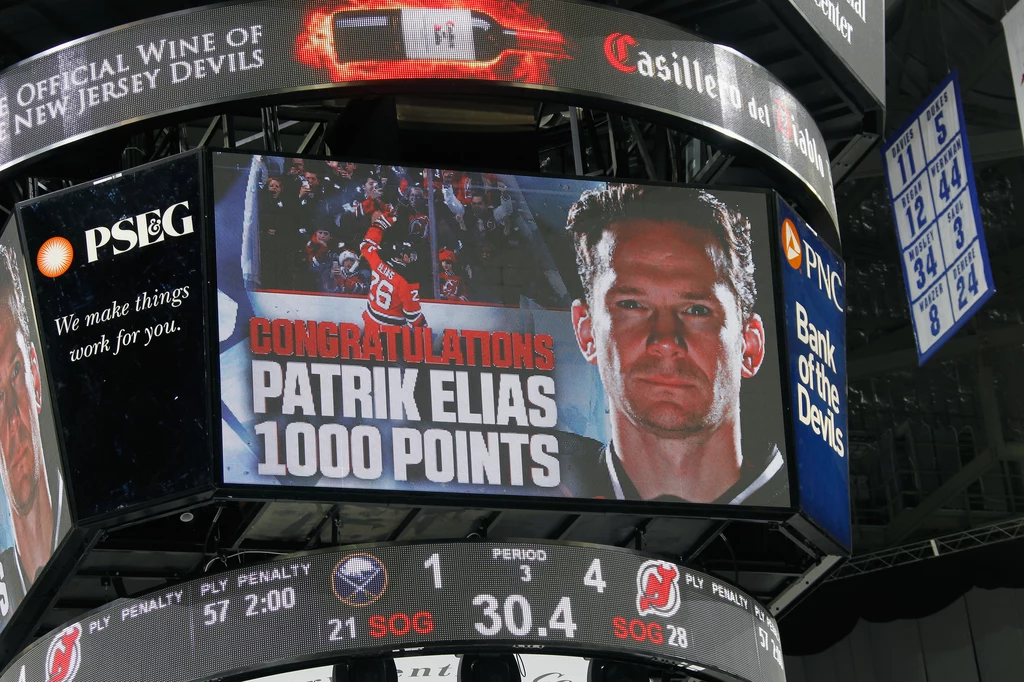 Partrik Eliasz 6 stycznia zdobył 1000. punkt w NHL