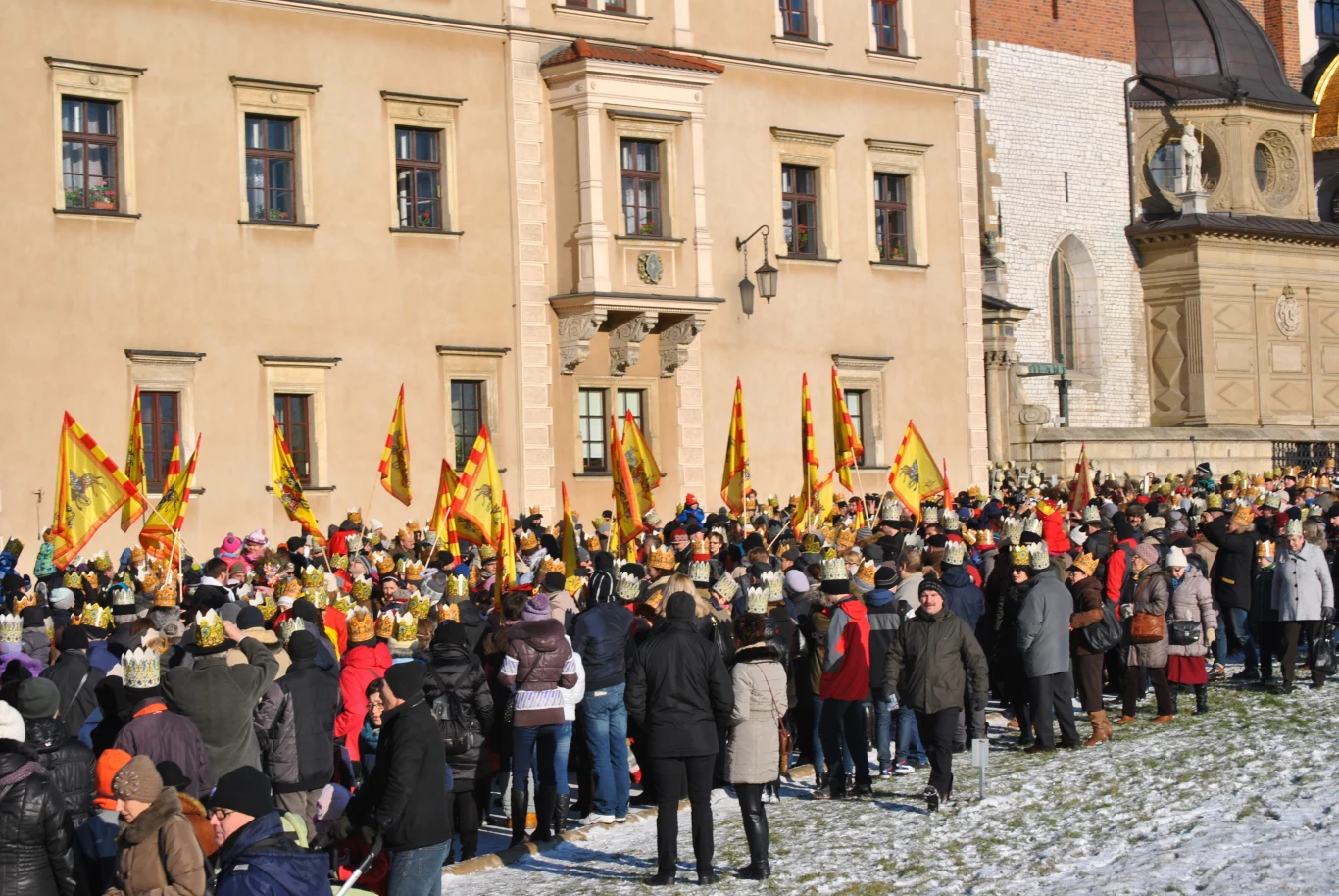 Orszak Trzech Króli w Krakowie zakończyła uroczysta prezentacja hymnu ŚDM 2016