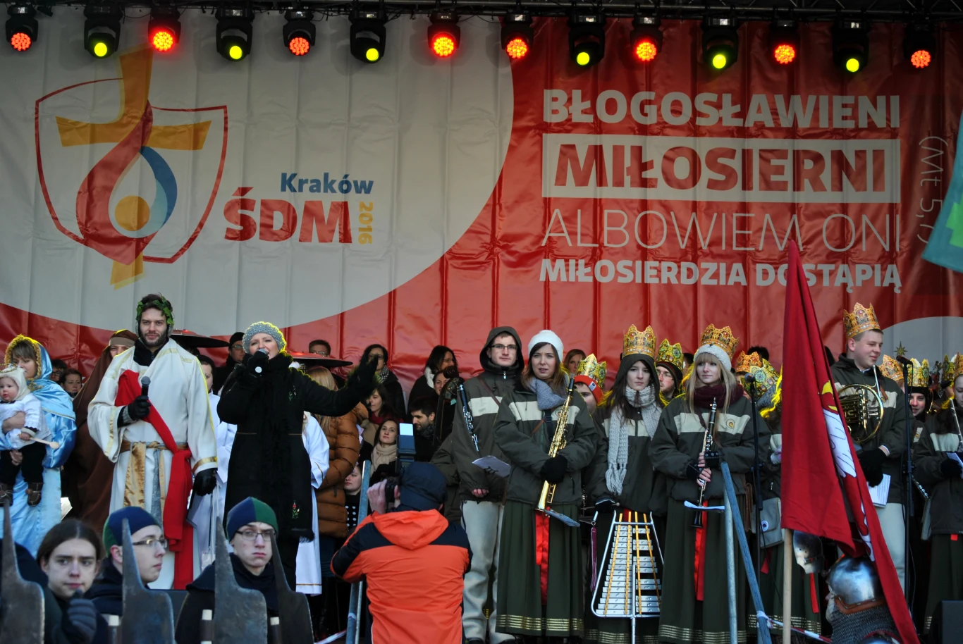 Orszak Trzech Króli w Krakowie zakończyła uroczysta prezentacja hymnu ŚDM 2016
