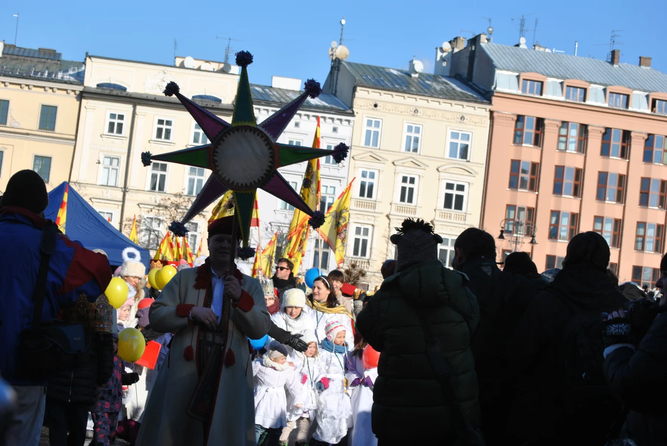 Orszak Trzech Króli w Krakowie zakończyła uroczysta prezentacja hymnu ŚDM 2016