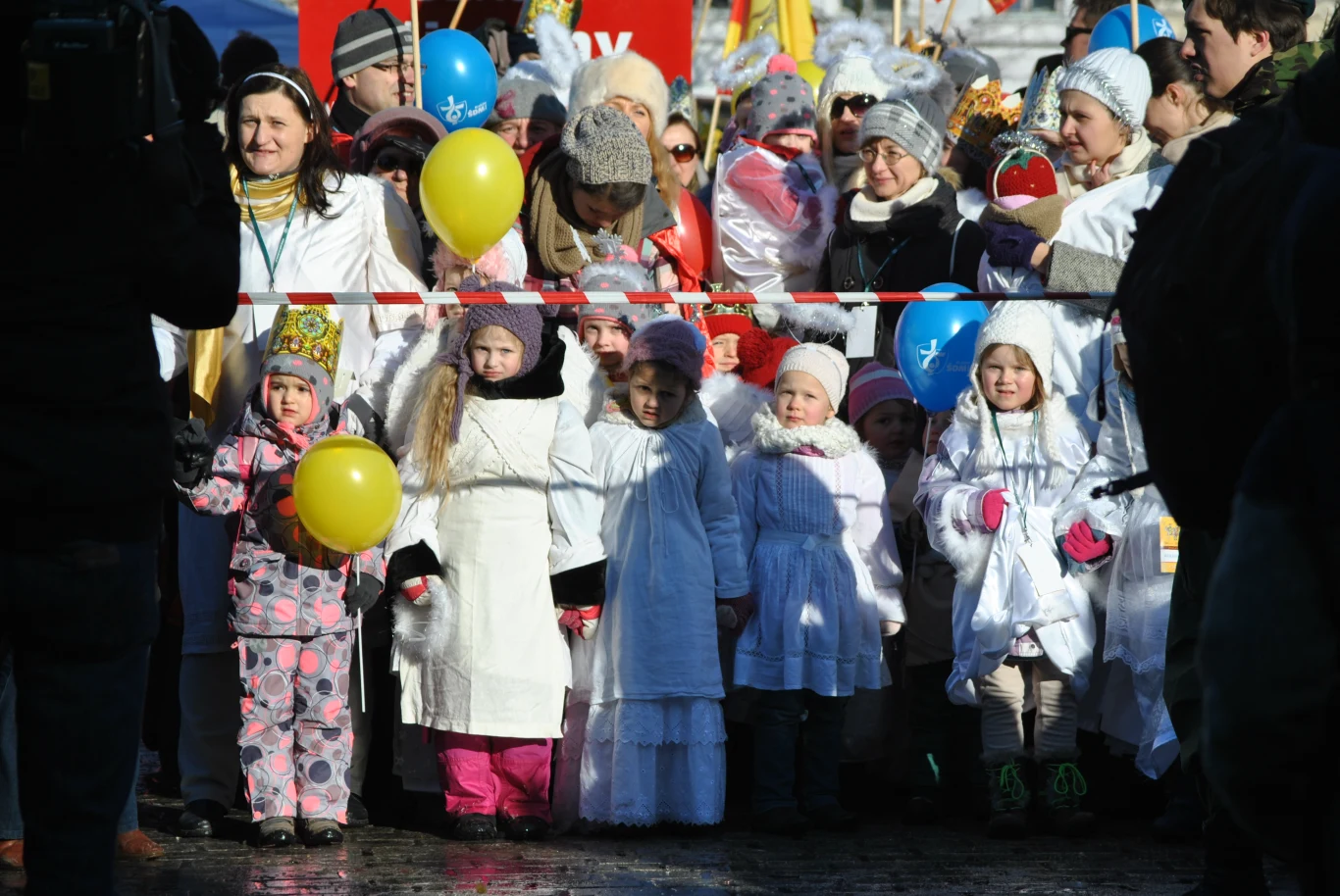 Orszak Trzech Króli w Krakowie zakończyła uroczysta prezentacja hymnu ŚDM 2016