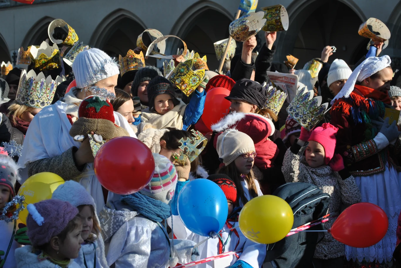 Orszak Trzech Króli w Krakowie zakończyła uroczysta prezentacja hymnu ŚDM 2016