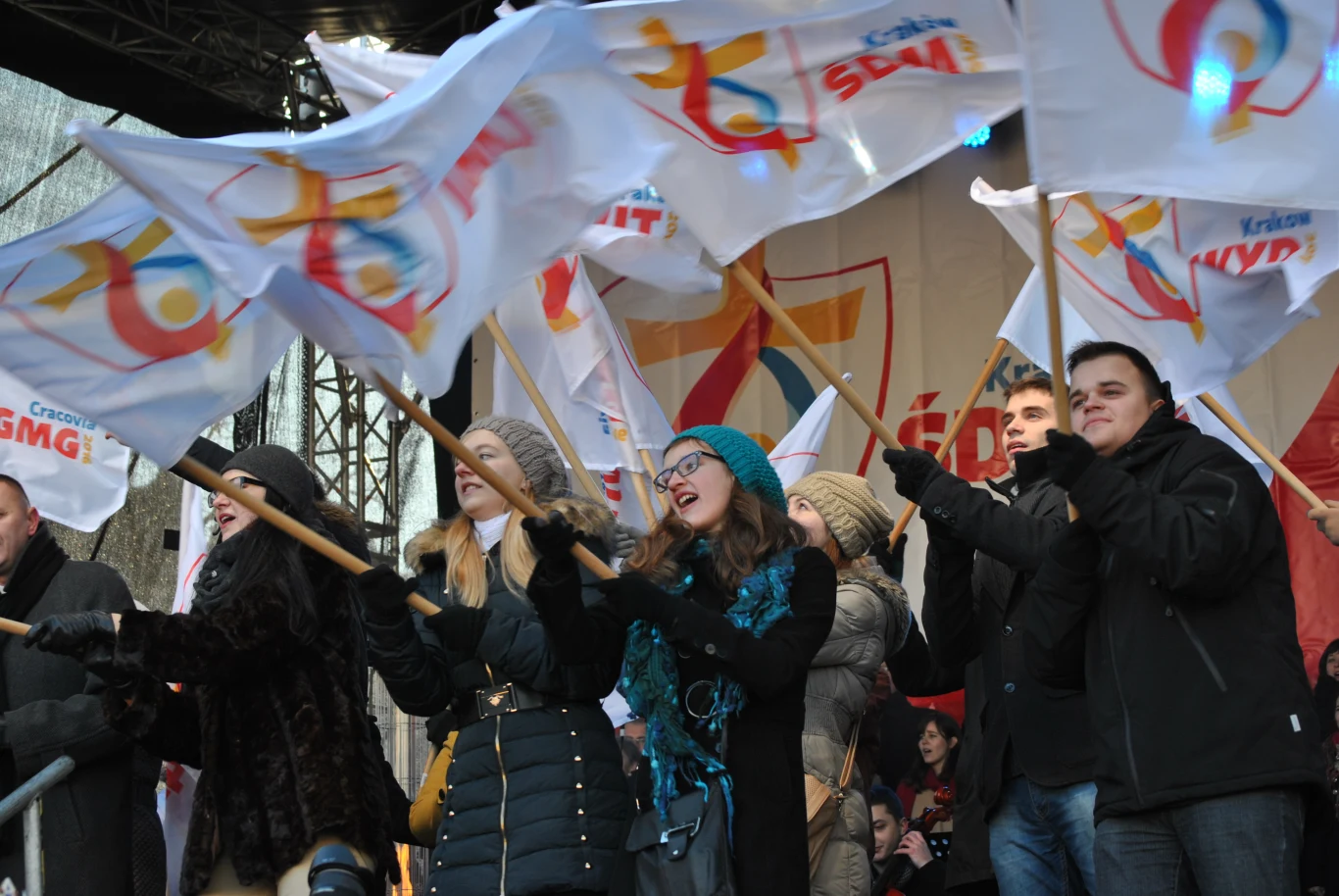 Orszak Trzech Króli w Krakowie zakończyła uroczysta prezentacja hymnu ŚDM 2016