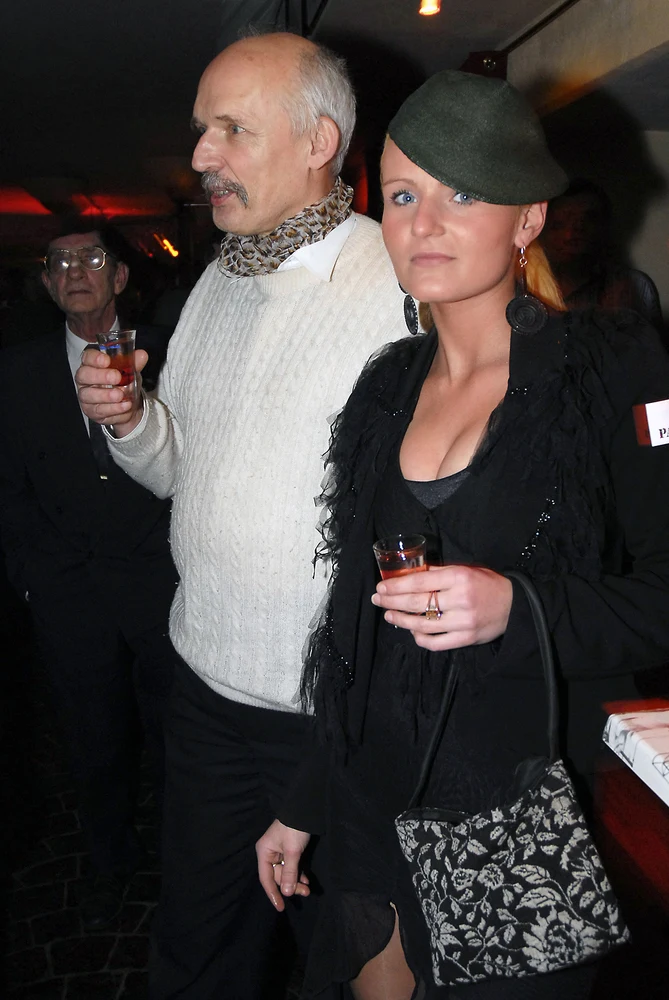 Janusz Korwin-Mikke z córką Janusz Korwin-Mikke z córką