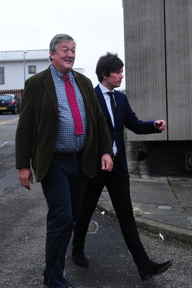 Stephen Fry z kochankiem  Stephen Fry z kochankiem