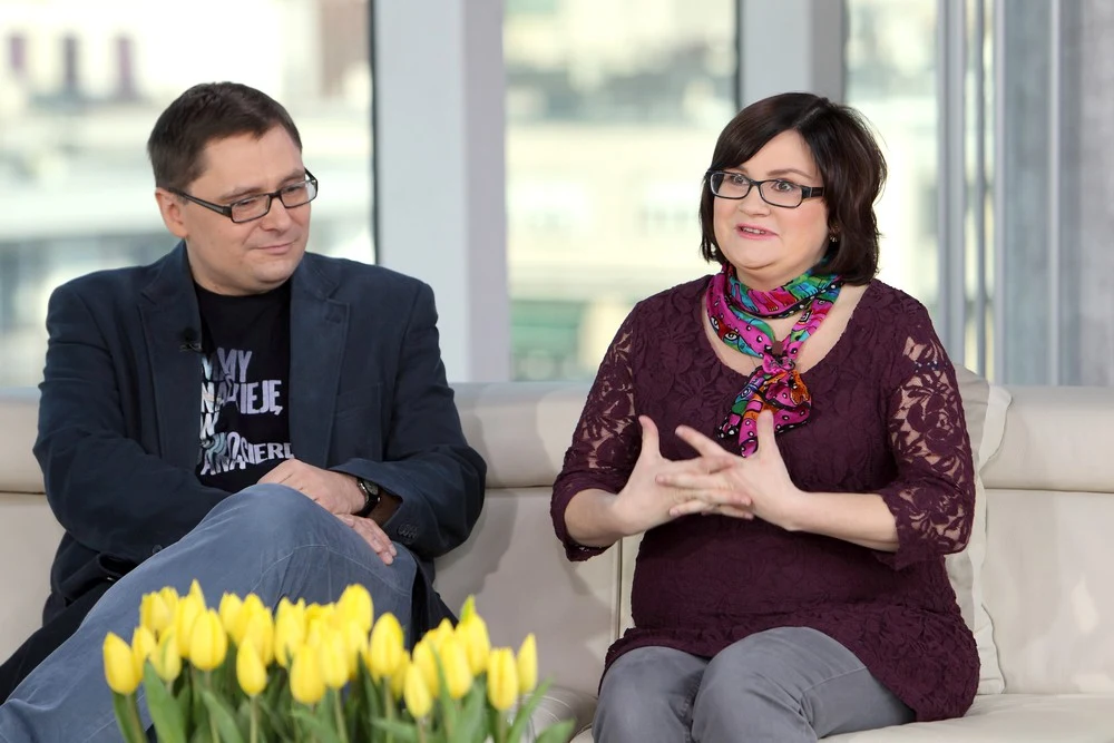 Tomasz Terlikowski z żoną Tomasz Terlikowski z żoną