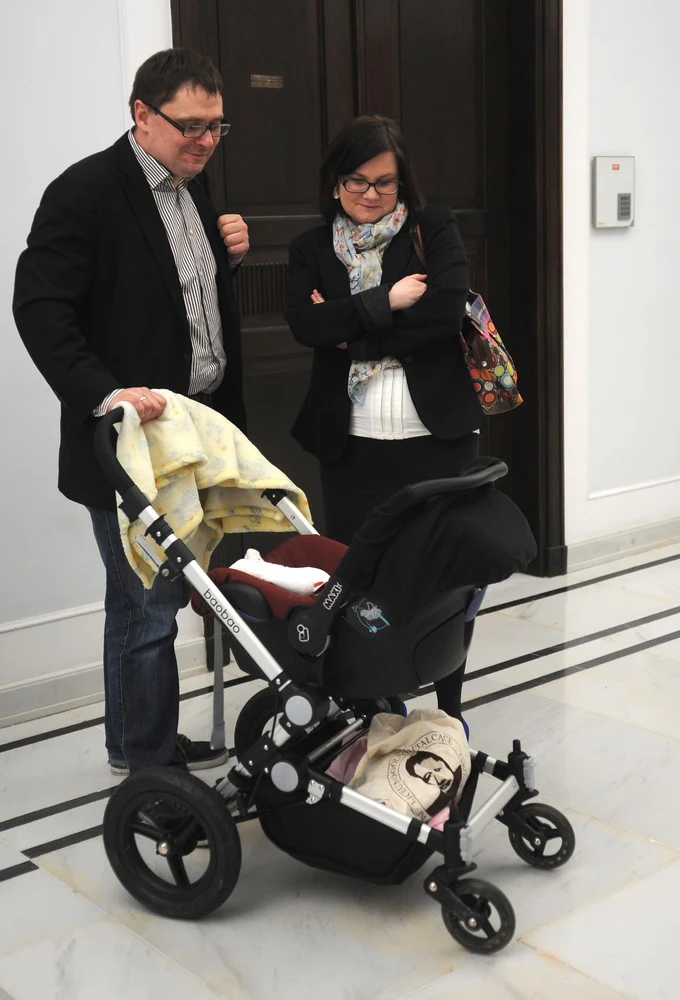 Małgorzata Terlikowska z mężem i dzieckiem Małgorzata Terlikowska z mężem i dzieckiem