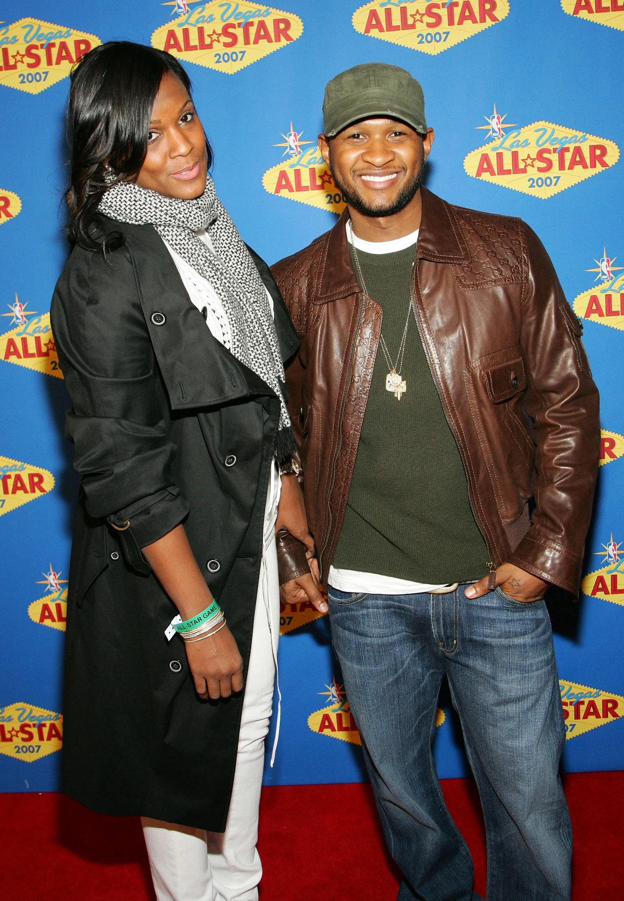 Usher z byłą żoną Tameką Foster Usher z byłą żoną Tameką Foster