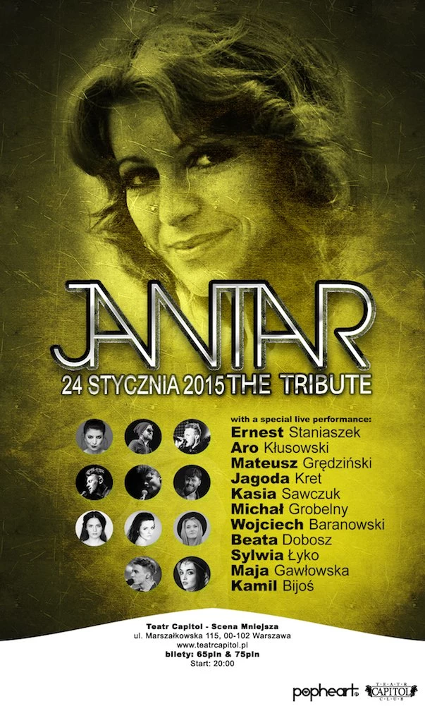 Zapraszamy na "Tribute to Jantar” już 24 stycznia w Teatrze Capitol w Warszawie