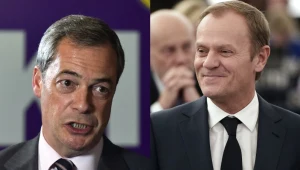 Nigel Farage i Donald Tusk
