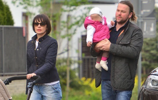 Dorota Gardias z partnerem Piotrem Dorota Gardias z partnerem Piotrem