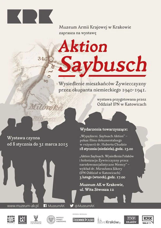 Plakat wystawy "Aktion Saybusch" - Muzeum Armii Krajowej Plakat wystawy "Aktion Saybusch" - Muzeum Armii Krajowej