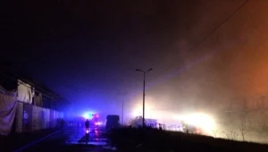 Zdjęcie z miejsca pożaru