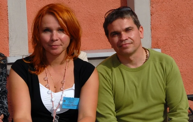 Jarosław Boberek z żoną