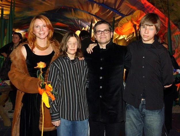 Boberek z żoną i synami  Boberek z żoną i synami