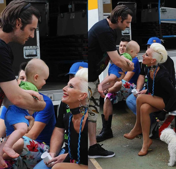 Kora z synem Kamilem i wnukiem Leonem Jazonem