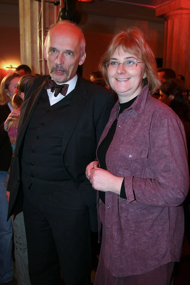 Janusz Korwin-Mikke z żoną Małgosią