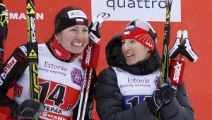 Justyna Kowalczyk i Sylwia Jaśkowiec na podium w Otepaeae