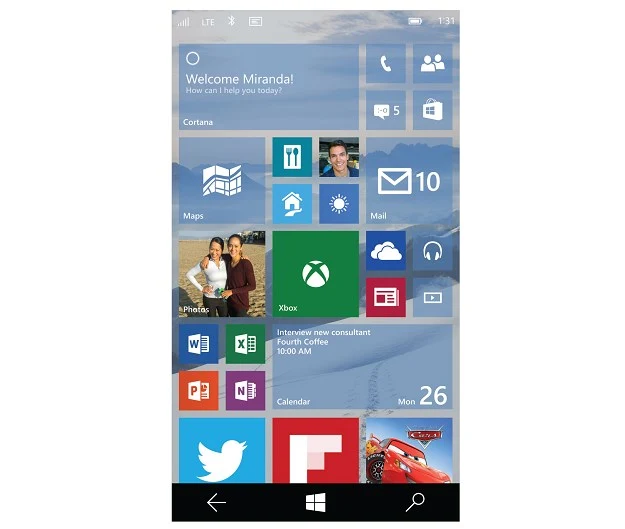 Windows 10 w wersji mobilnej
