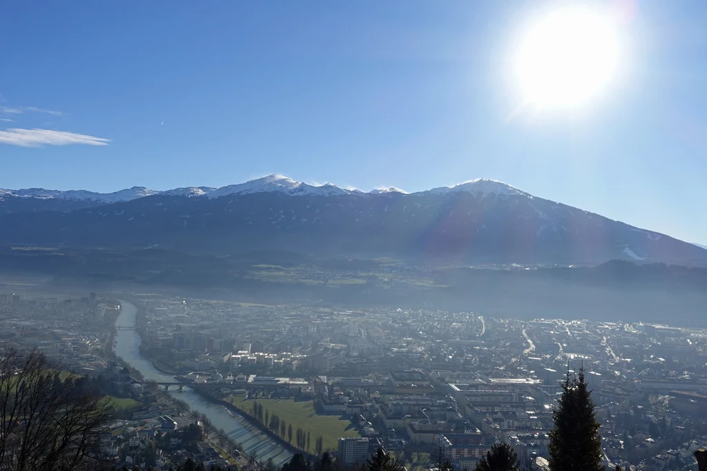 Panorama Innsbrucka z Nordketten