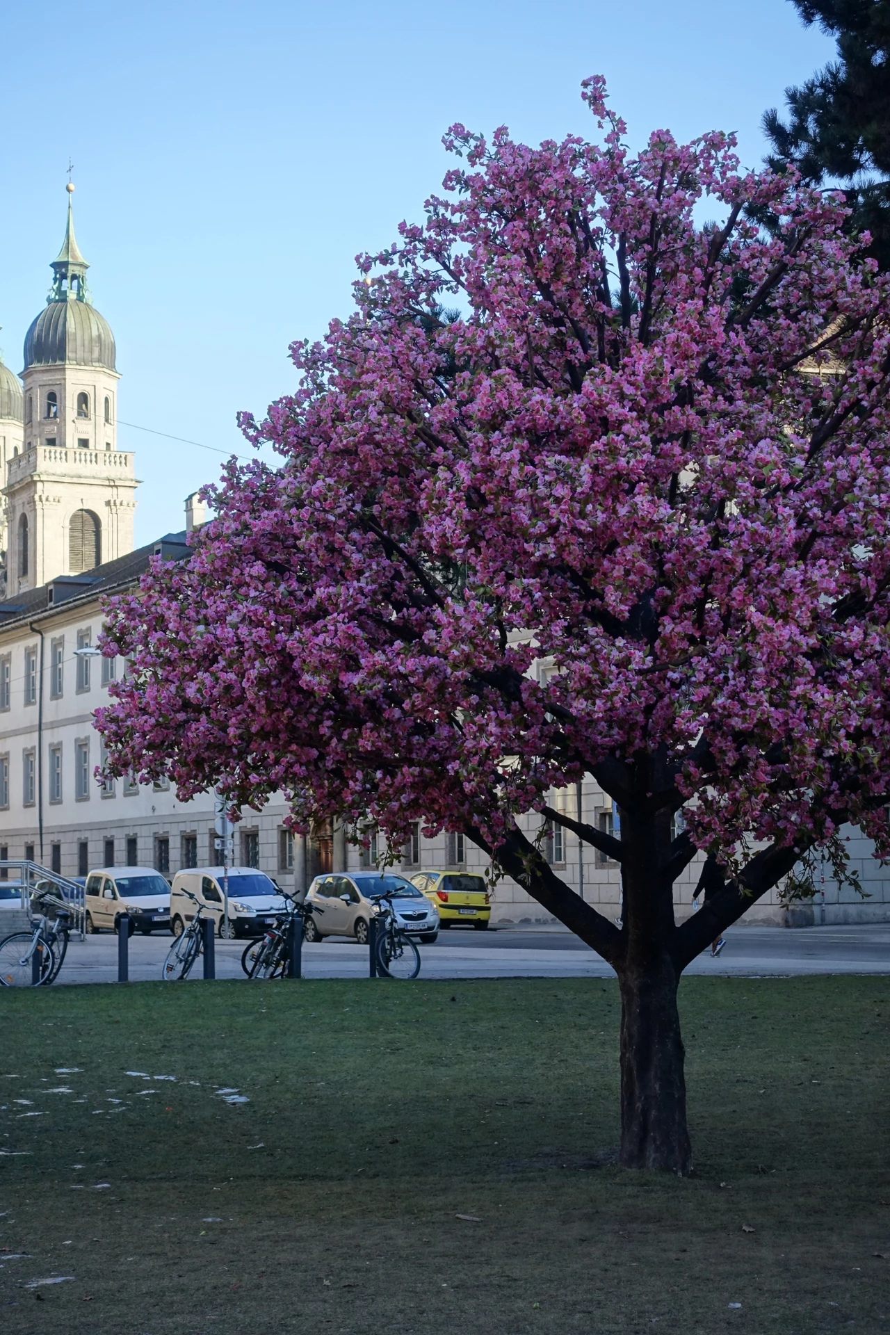 Centrum Innsbrucka w połowie stycznia