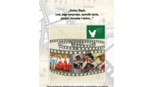 Plakat wystawy "Dolny Śląsk. Lud, jego zwyczaje, sposób życia, pieśni, muzyka i tańce..."