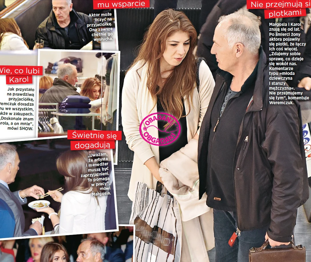 Karol Strasburger i Małgorzata Weremczuk