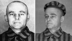 Witold Pilecki w stroju więziennym, Auschwitz