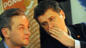 Robert Biedroń i Janusz Palikot